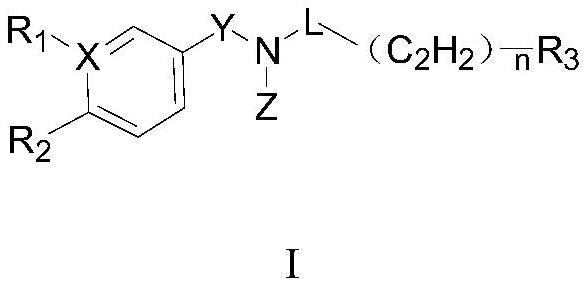 Aryl pentadiene amide aldehyde dehydrogenase inhibitor, and synthesis method and application thereof