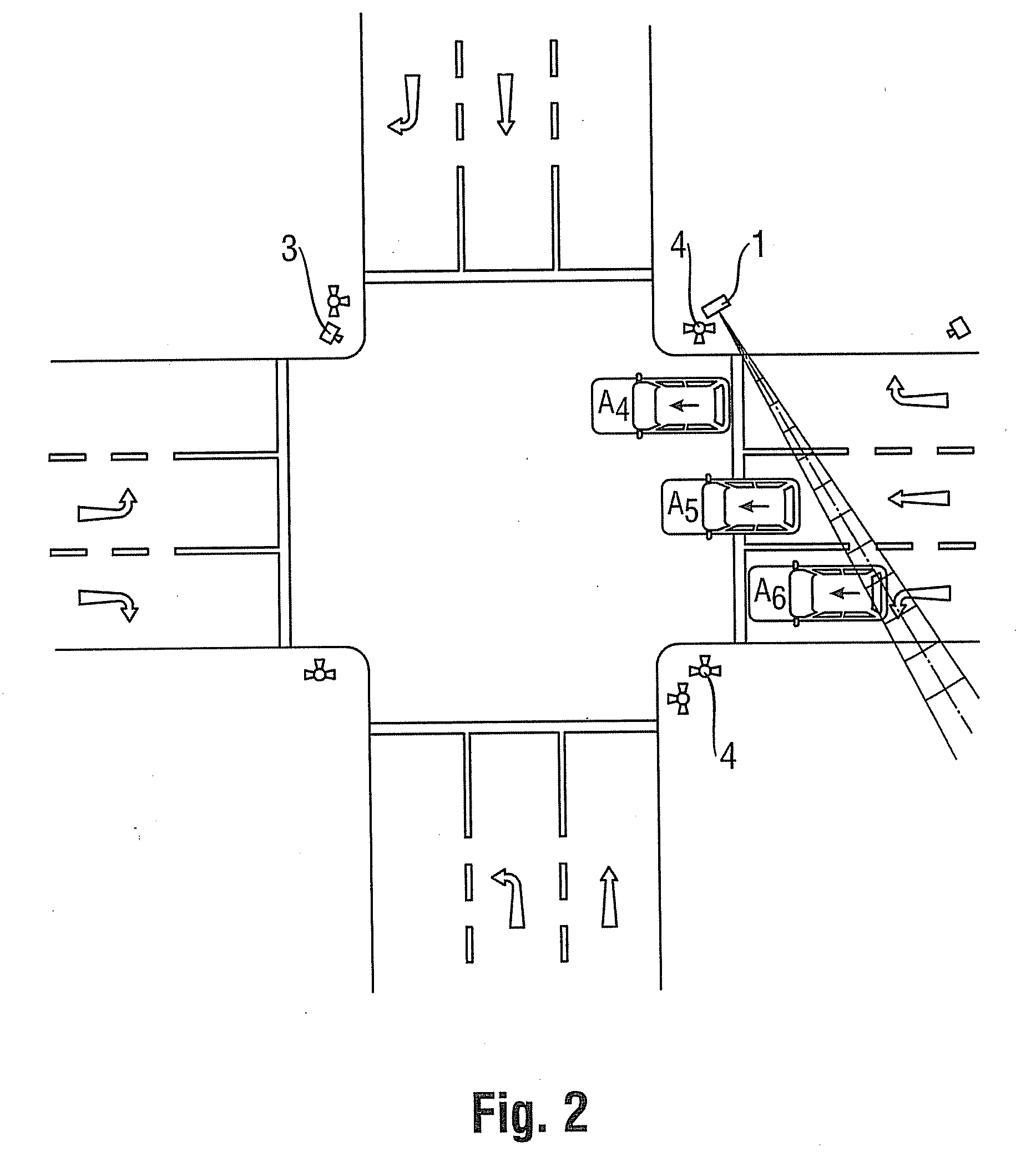 Method for Detecting and Documenting Traffic Violations at a Traffic Light