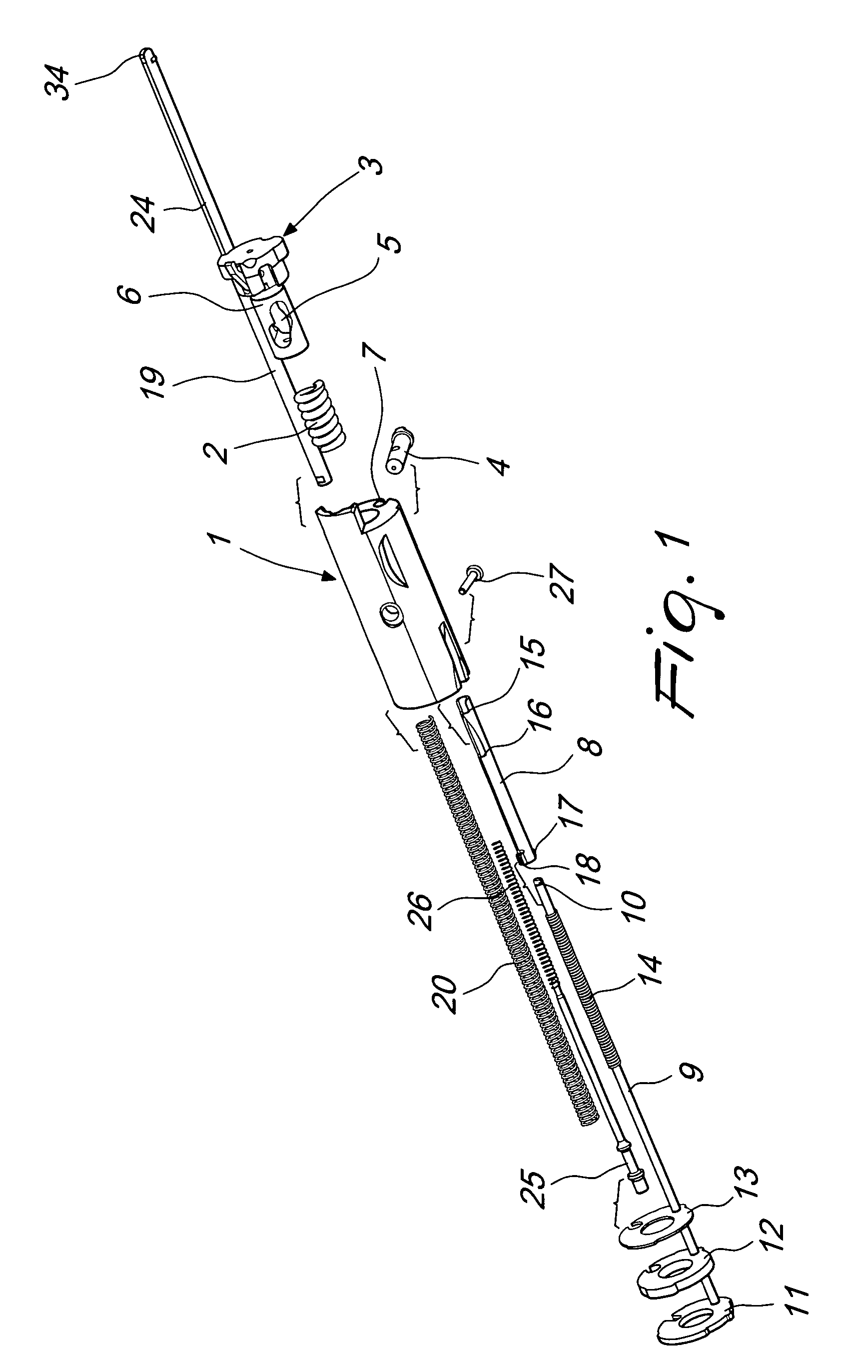 Locking and recocking assembly with swivel breech-lock and rotating locking head, particularly for inertially-actuated weapons using the kinetic energy of recoil