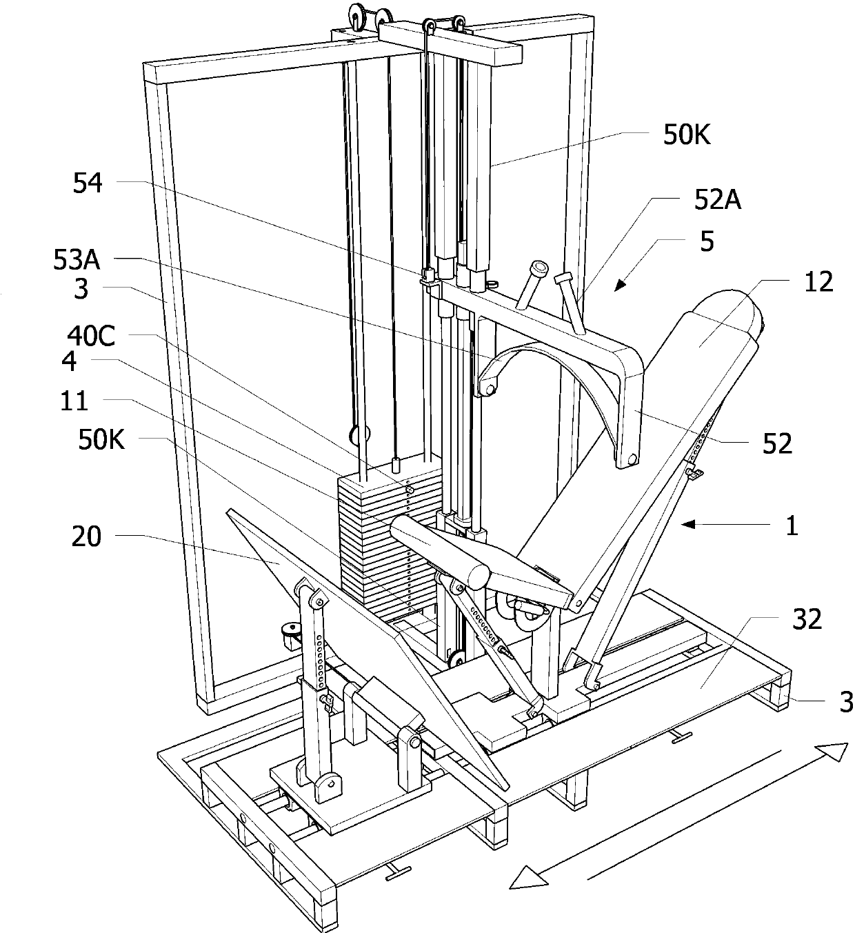 Hip exercise device