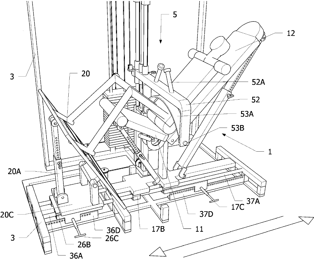 Hip exercise device