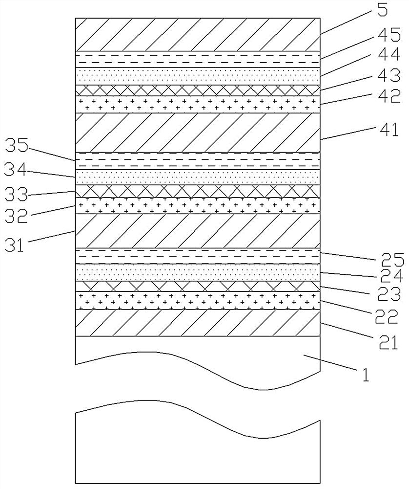 A kind of high-transparency temperable triple-silver low-e glass and preparation method thereof