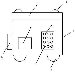 Storage box facilitating storing of paper adhesive tape