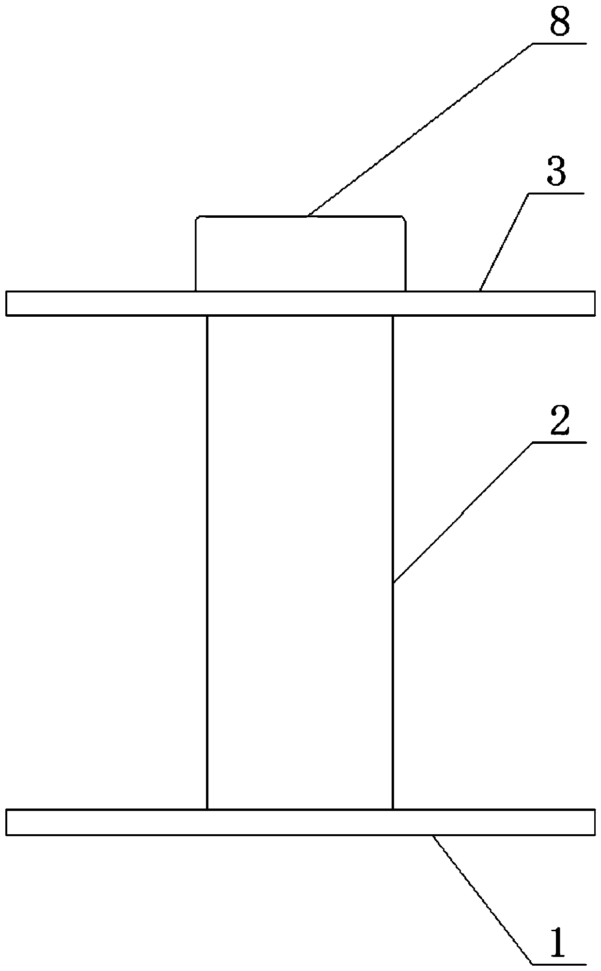 Soil frost heaving detection device without external power supply and detection method of soil frost heaving detection device