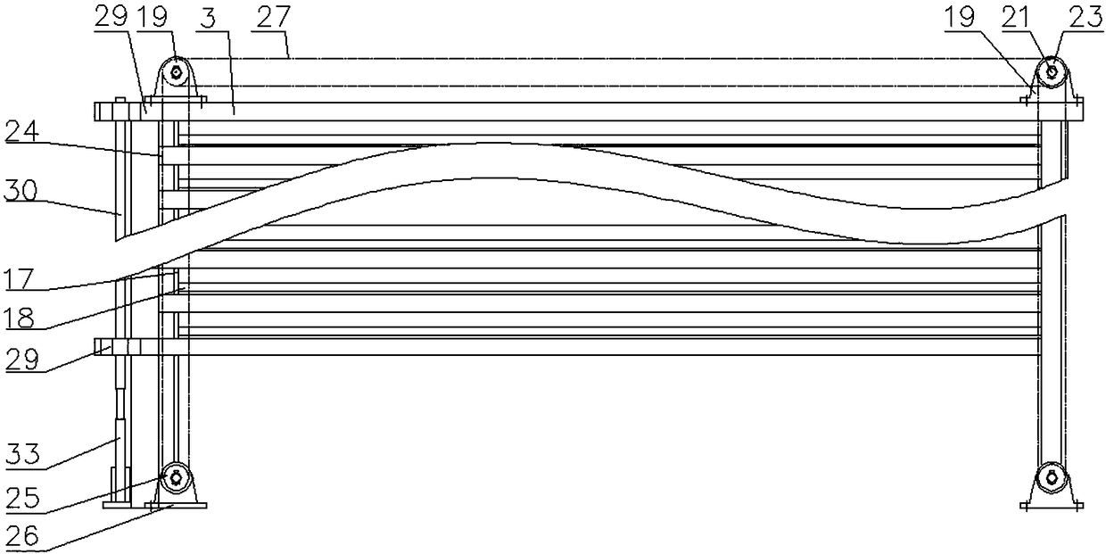 A three-dimensional storage device for glass magnesium boards and storage method thereof