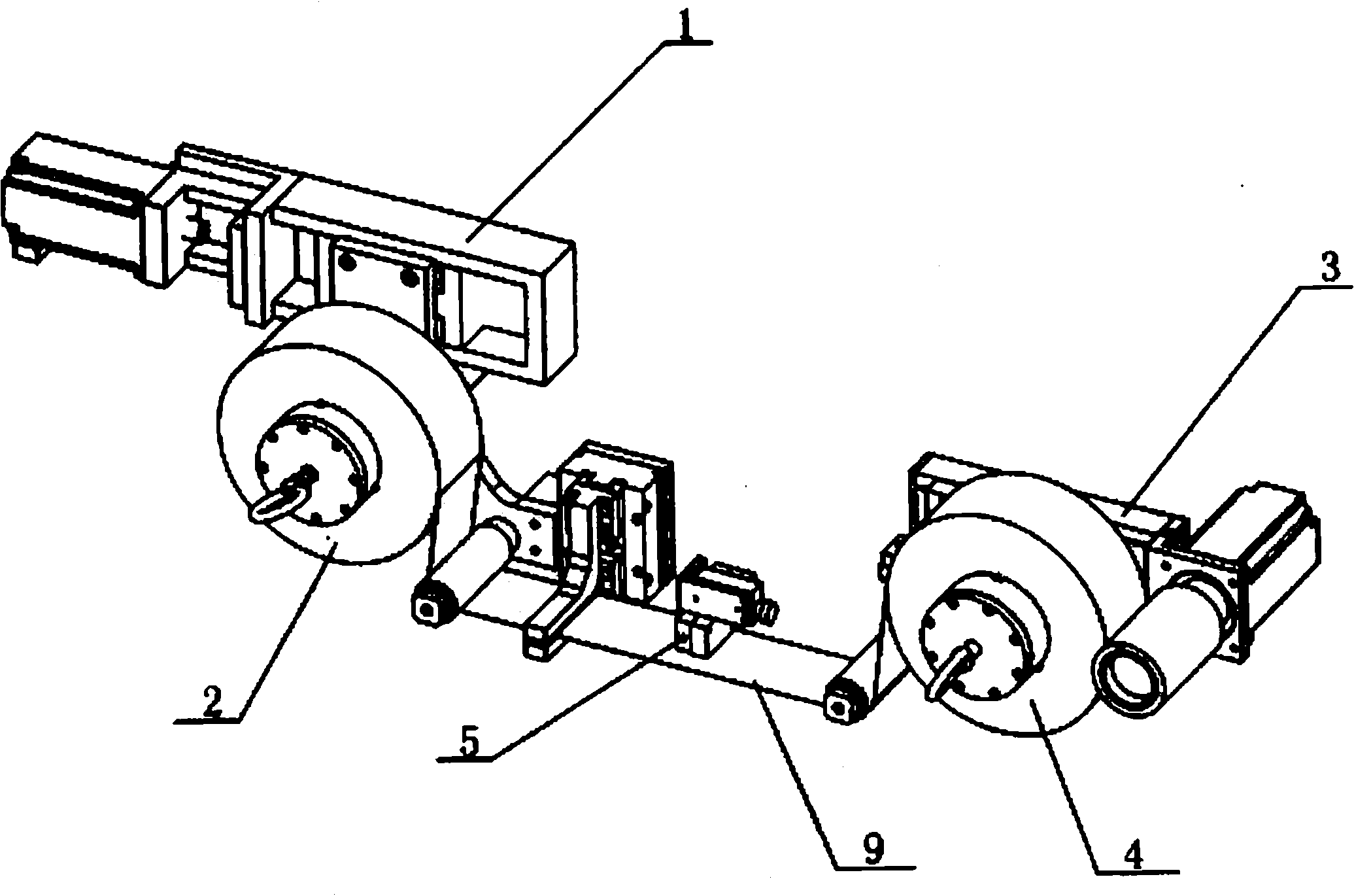 Digital holographic high-precision foil-feeding device of bronzing machine