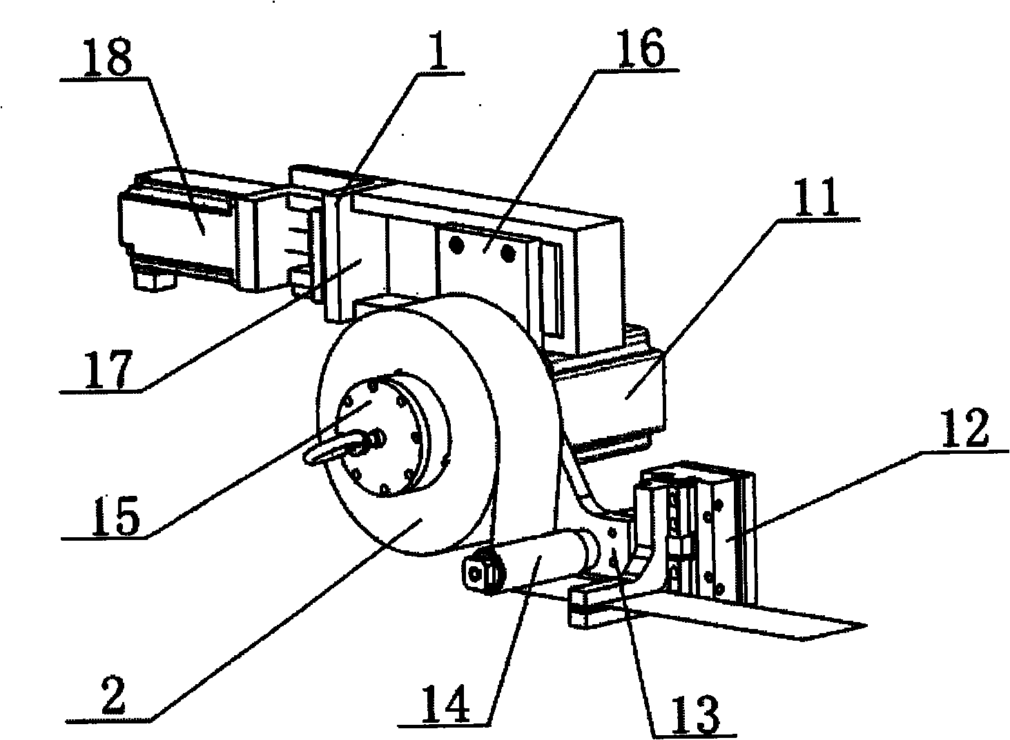 Digital holographic high-precision foil-feeding device of bronzing machine