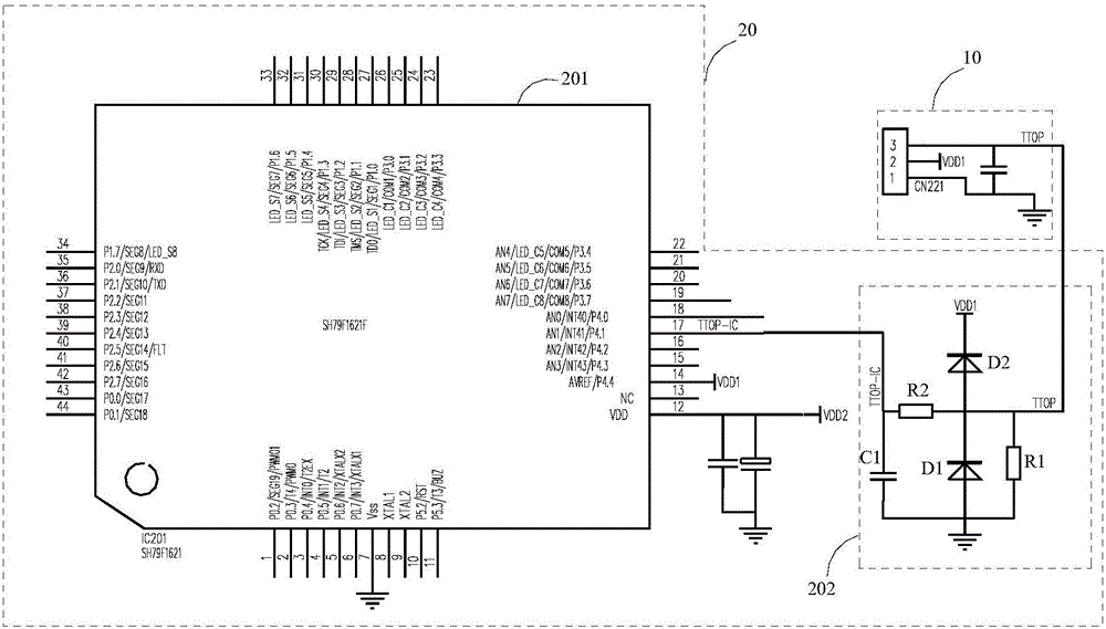 Electric pressure cooker and failure detecting device and method thereof