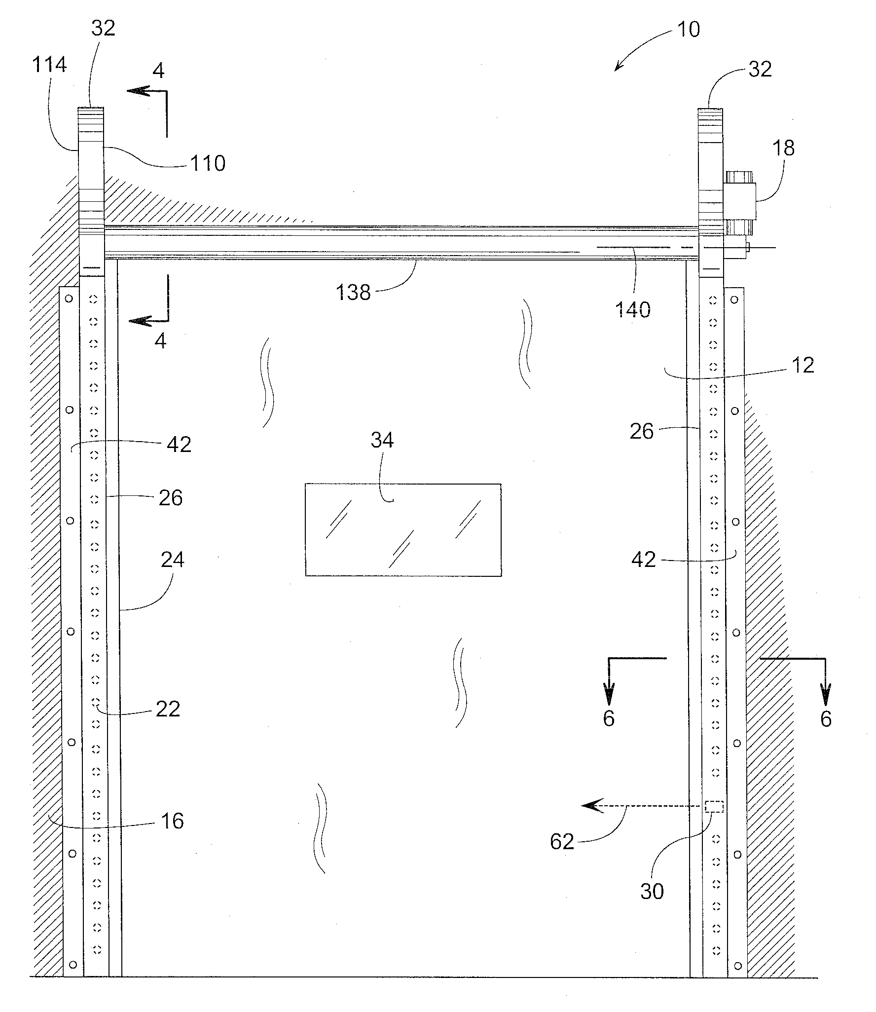 Track and guide system for a door