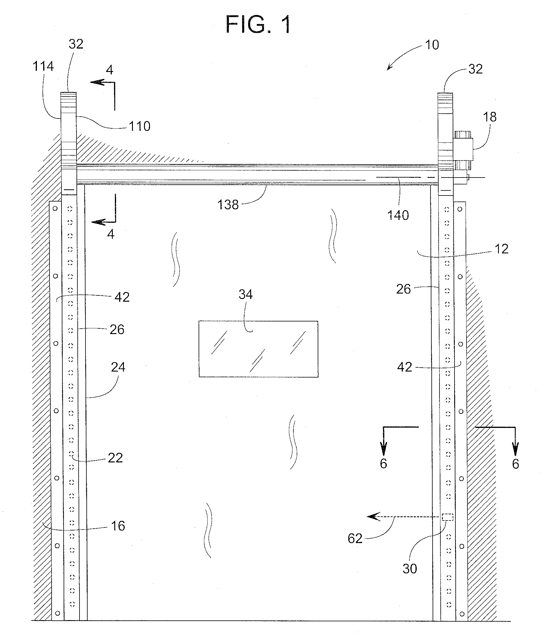 Track and guide system for a door