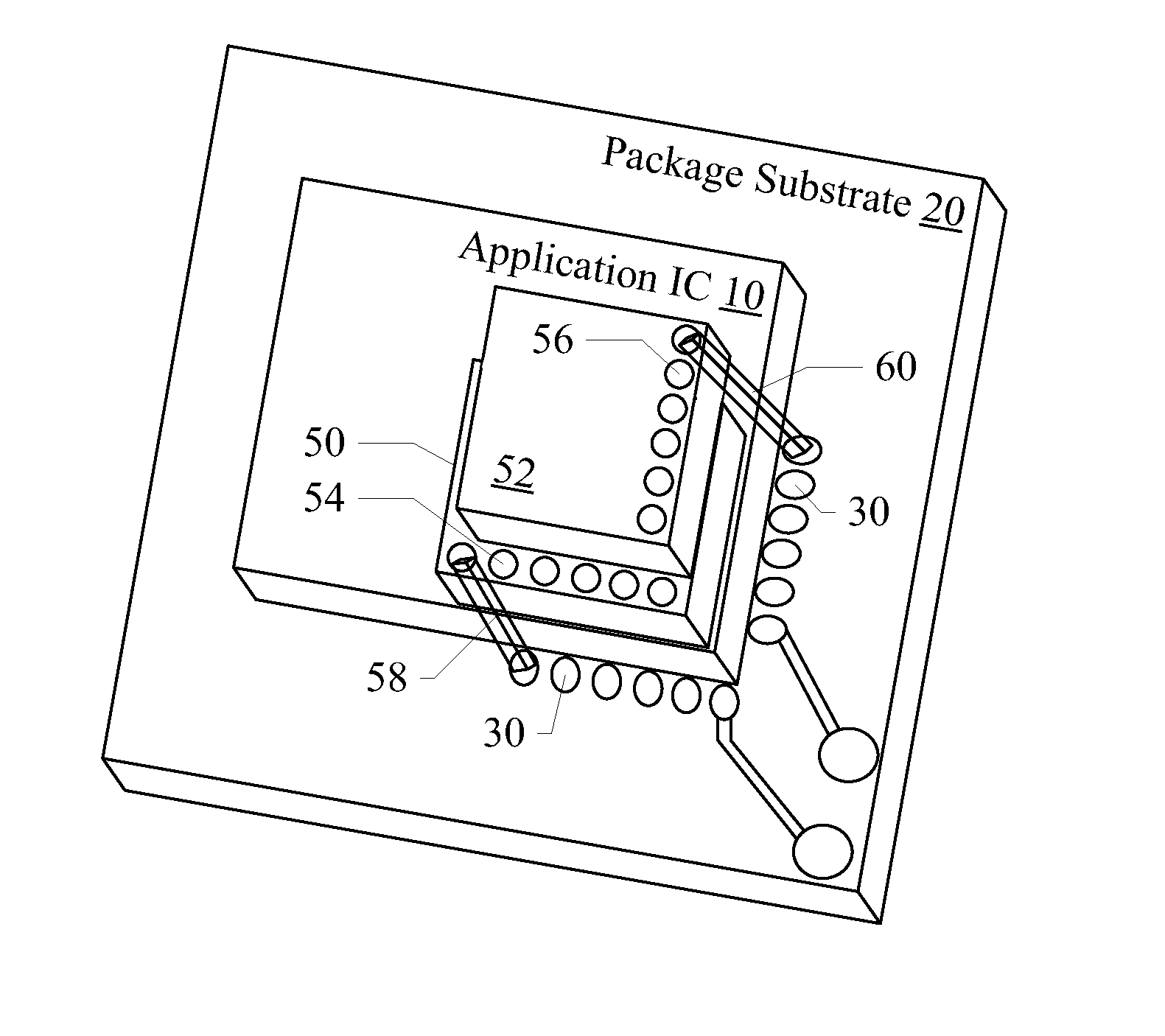 Flexible packaging for chip-on-chip and package-on-package technologies