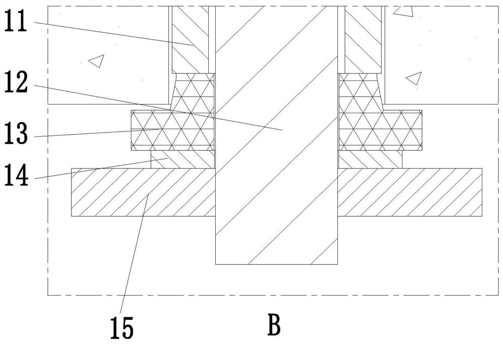 Stainless steel fixing connector for point-supported curtain wall