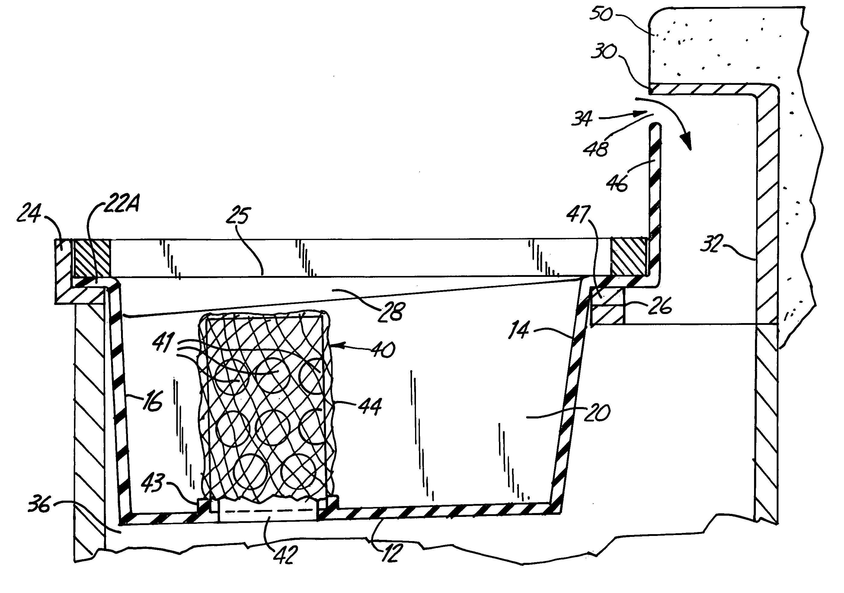 Sediment control drain and method of construction