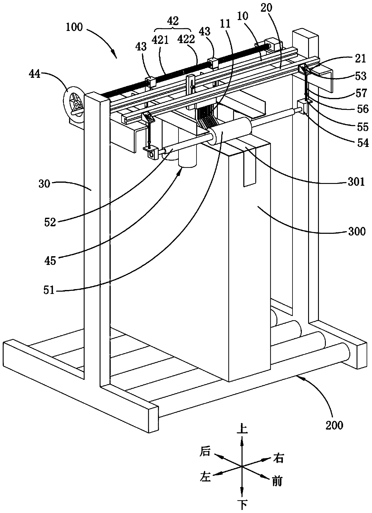 Packing tape compaction device