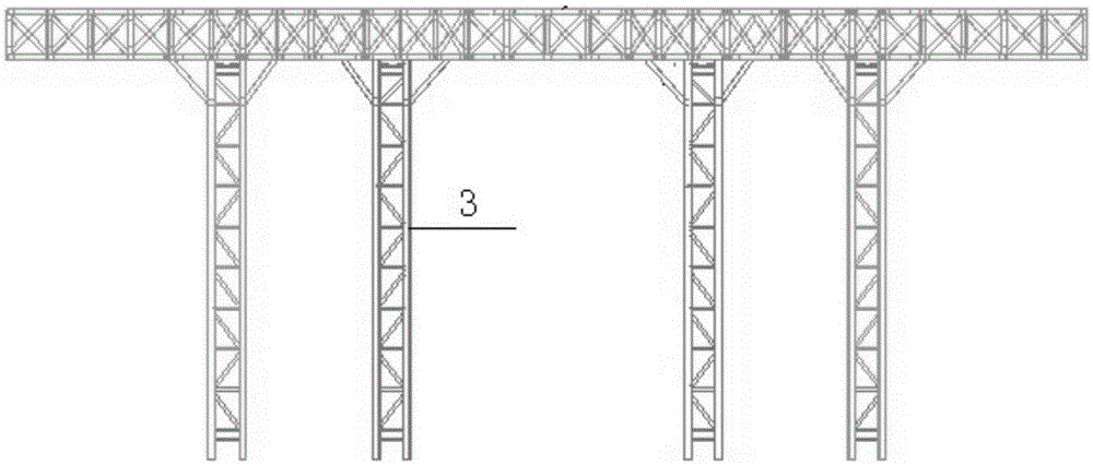 Structure for segmenting and sectioning steel plate wall under influence of trusses of intelligent jacking steel platform