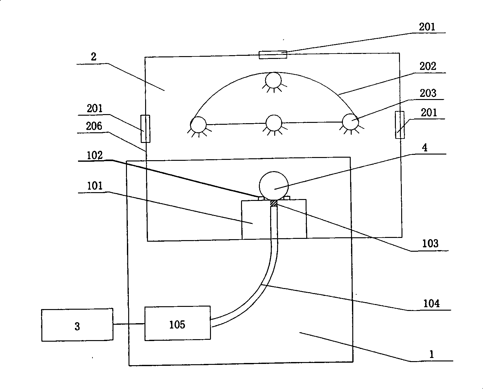 Method and device for identifying transgene tomato based on visible and near-infrared transmission technology