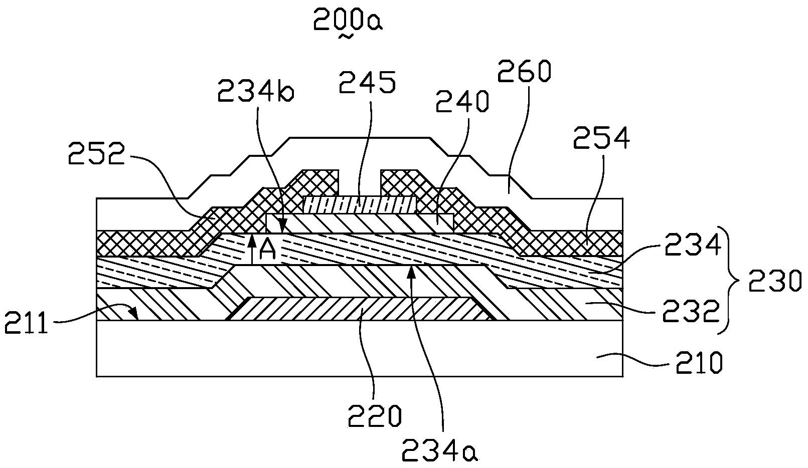 Metallic oxide semiconductor thin film transistor and manufacturing method thereof