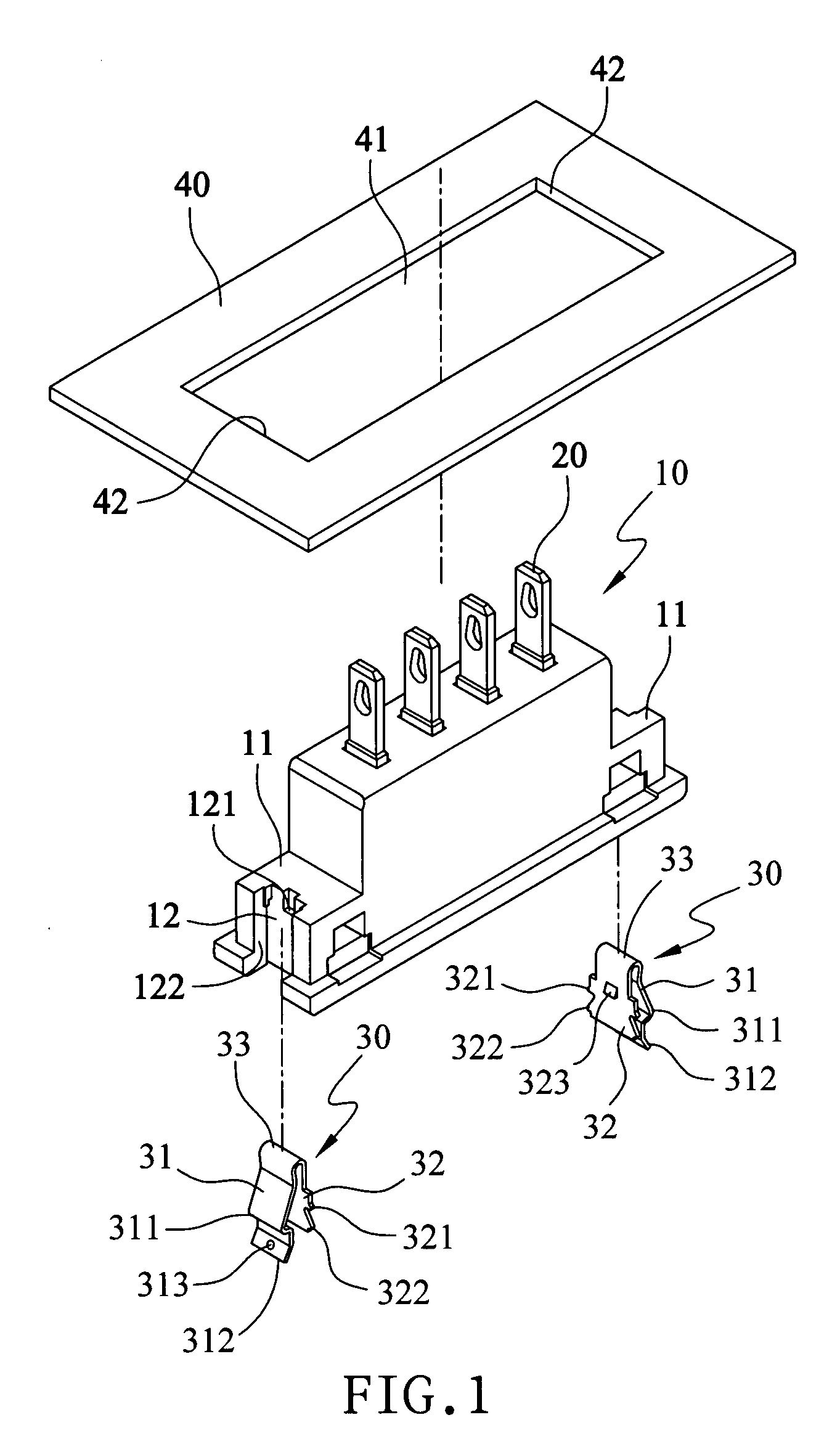 Quick-detachable terminal block assembly