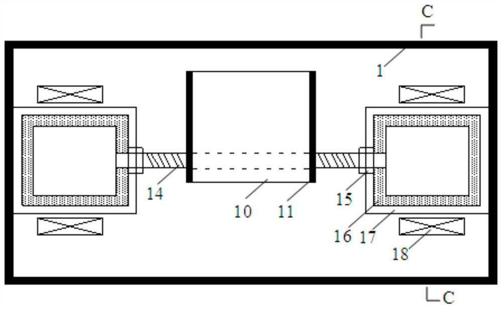 A semi-active positive and negative stiffness parallel self-coordinated vibration damping device