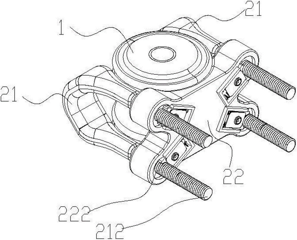 Self-locking U-shaped wire clamp