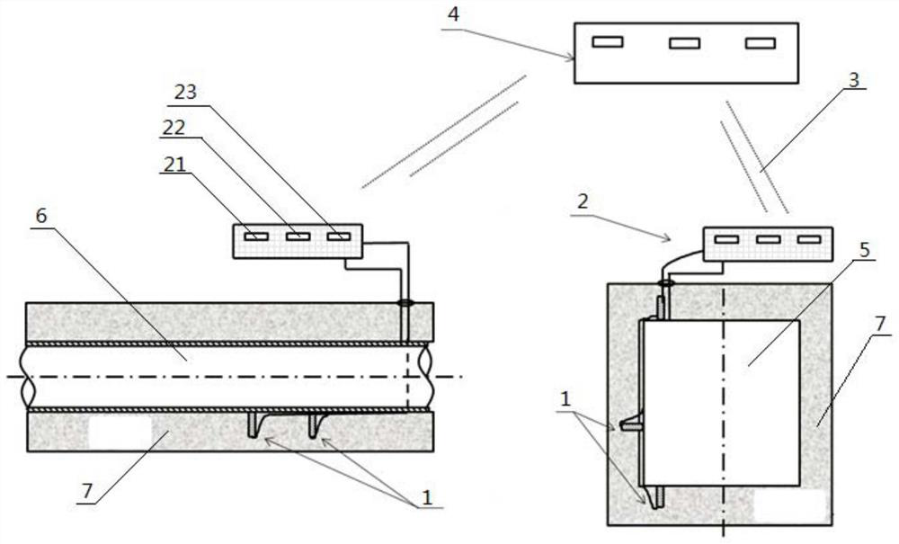 A real-time monitoring system for corrosion under thermal insulation layer