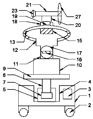 Dust monitoring and treating device for construction site