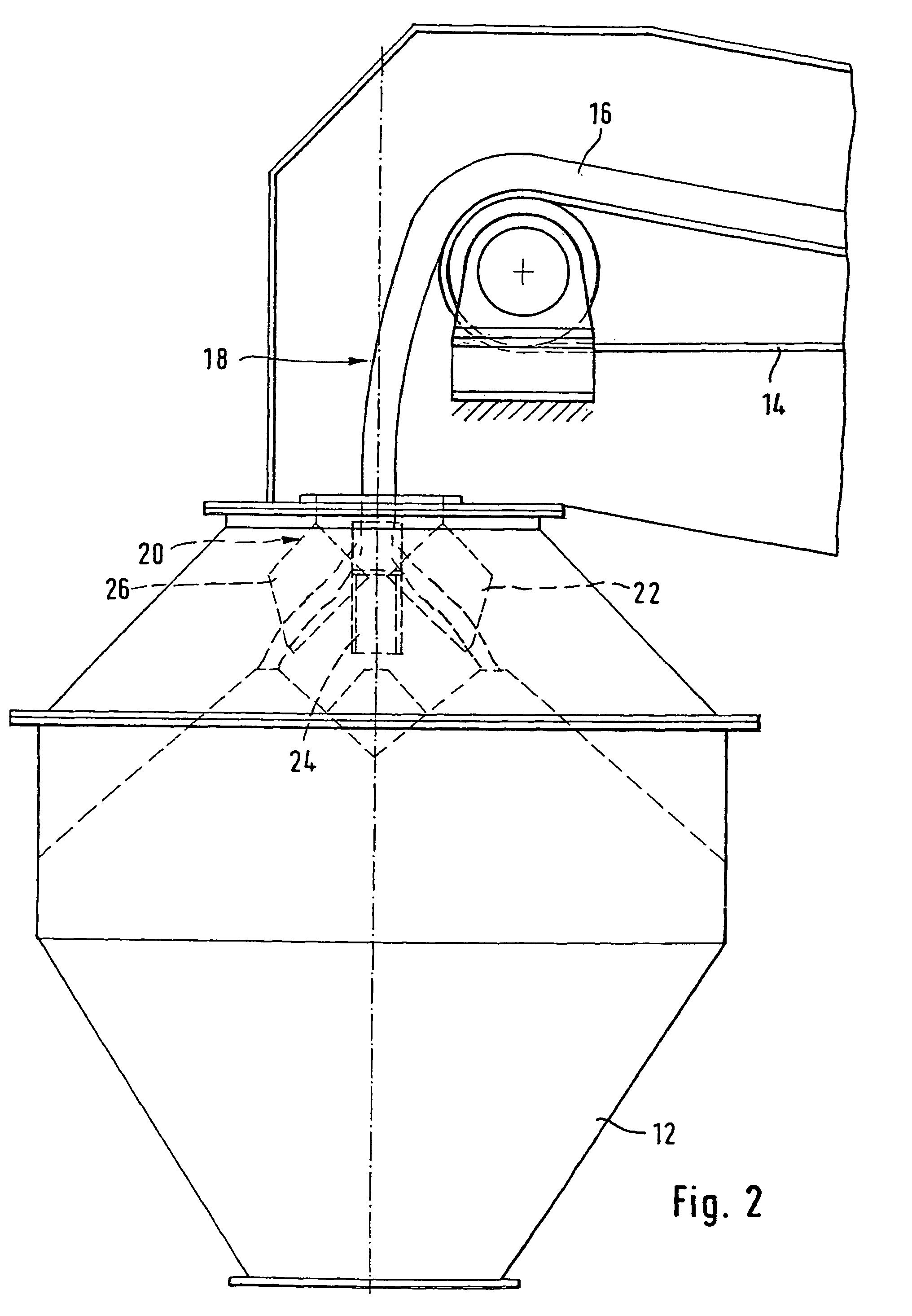 Hopper-loading method and installation