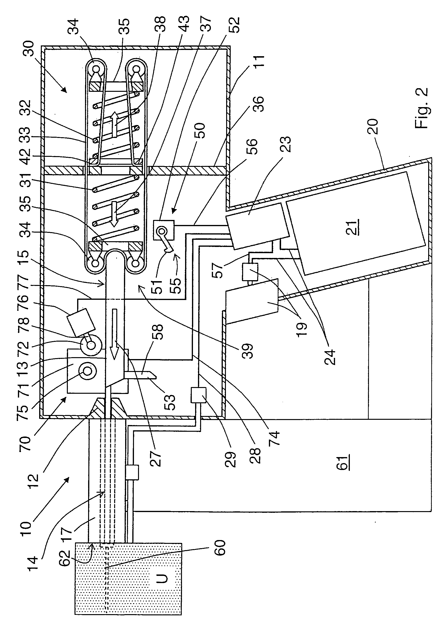 Hand-held drive-in tool