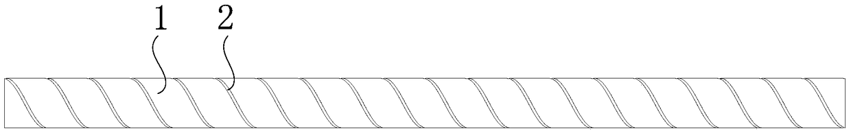 Large-scale intelligent high-strength steel wire coupled with fiber gratings and its manufacturing method