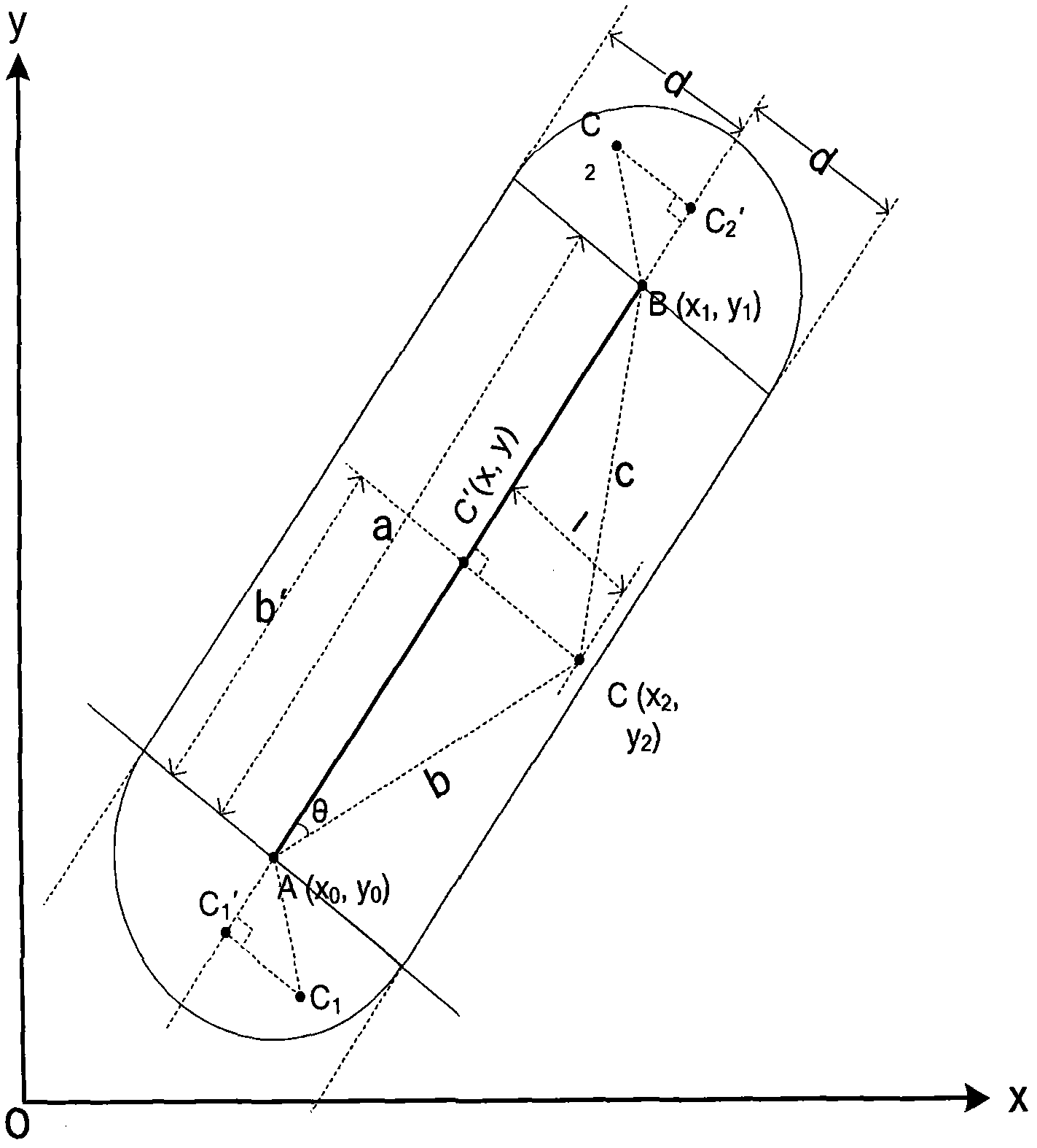 Method for judging whether vehicle deviates from planned route through route region