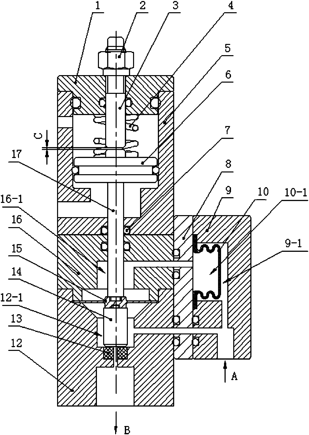 High pressure diaphragm valve with balancing chamber