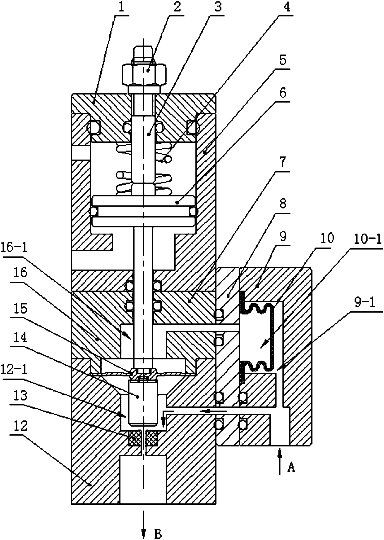 High pressure diaphragm valve with balancing chamber