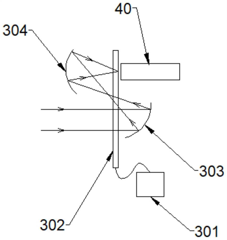 A speckle-dissipating light path and three-color laser projection system