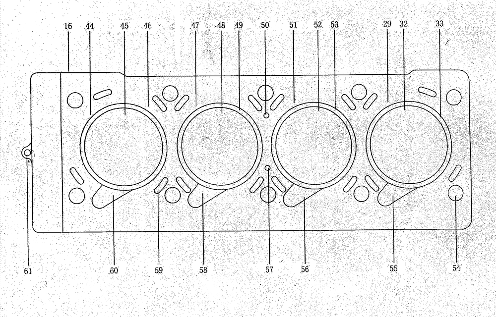 Novel four-stroke four-cylinder layered dual-vortex combustion energy-saving internal combustion engine with new gas distribution mechanism