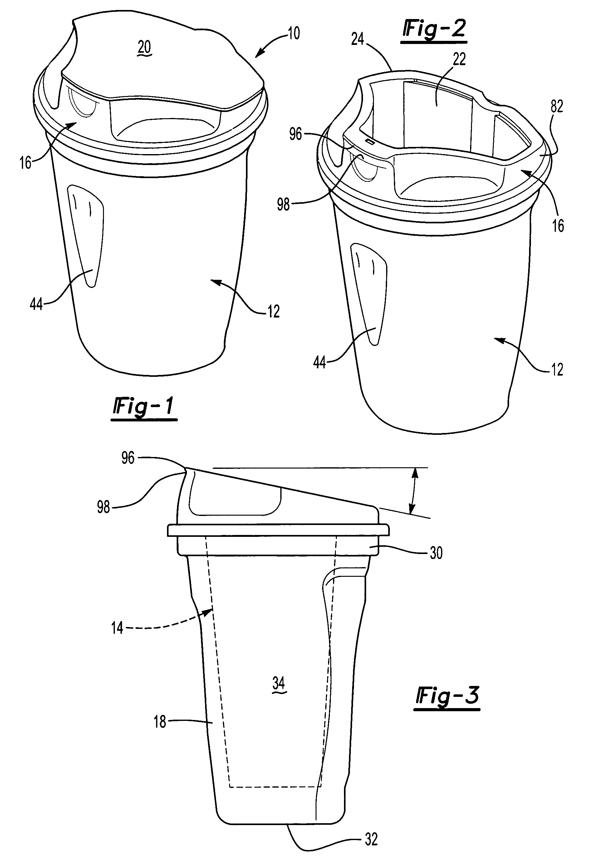 Single handed container for mixing foods