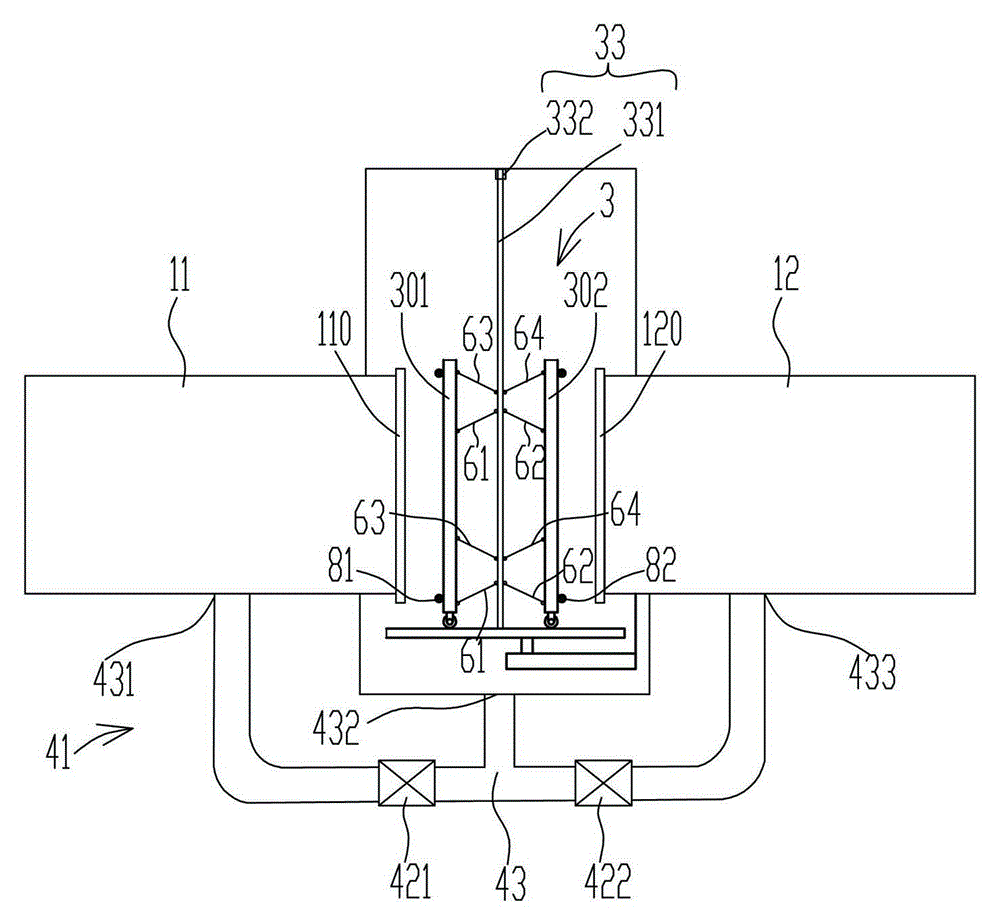 Tunnel type baking unit capable of rapidly balancing pressure between adjacent boxes and baking line of tunnel type baking unit