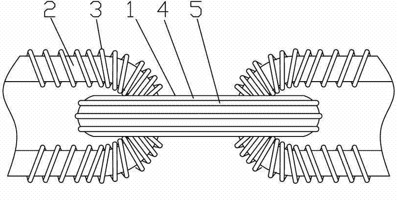 Connected metal link heat treatment process method