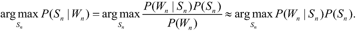 Word sense disambiguation method based on hidden Markov model