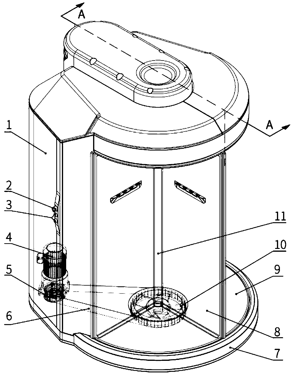 Rotary security inspection device