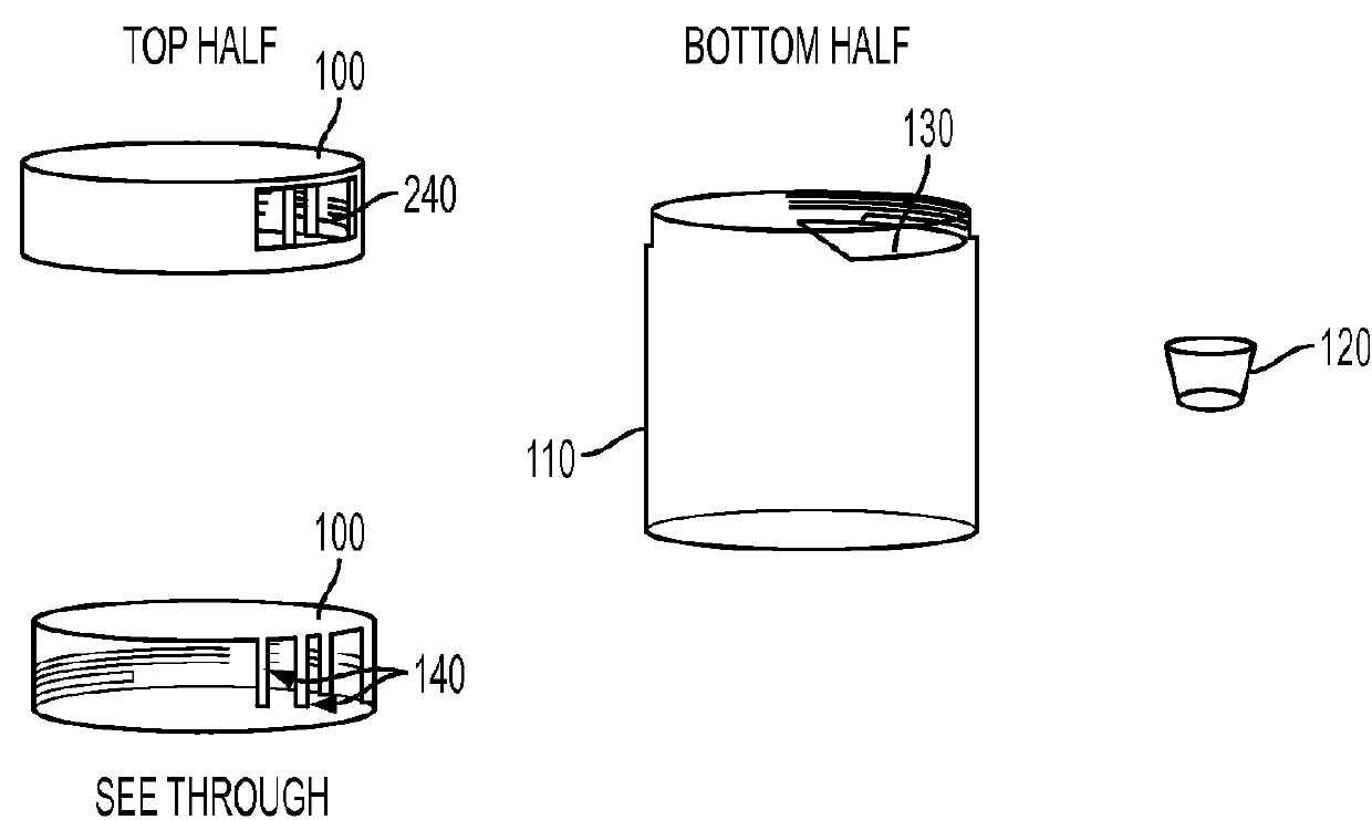 System and method for a drop shot beverage container