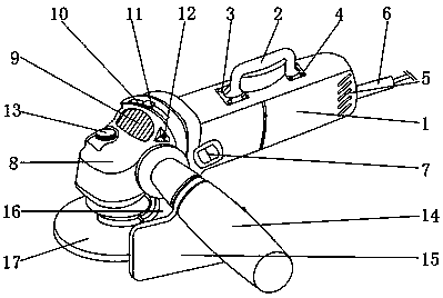 Surface grinding device for processing hardware equipment