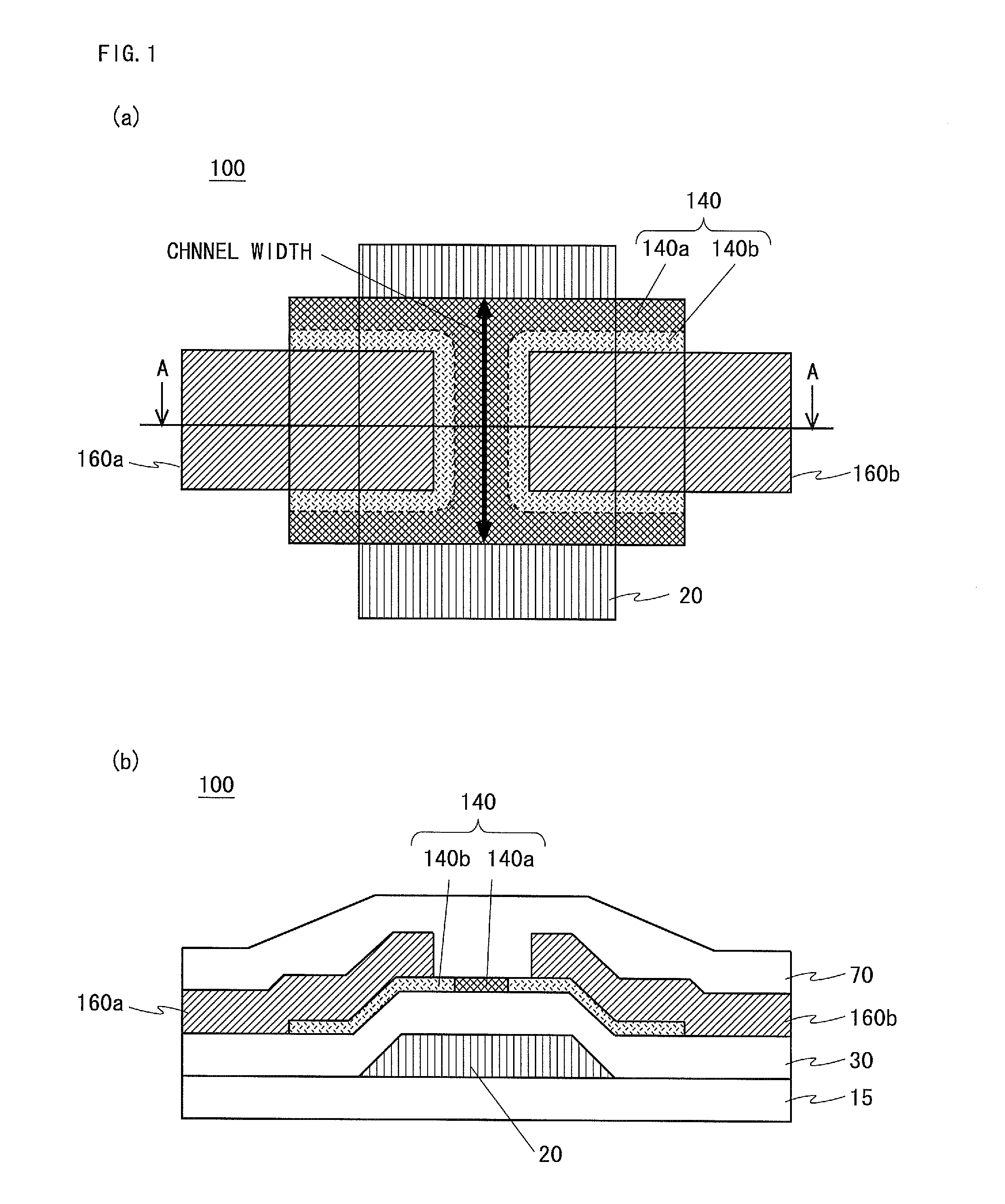 Thin film transistor, manufacturing method therefor, and display device