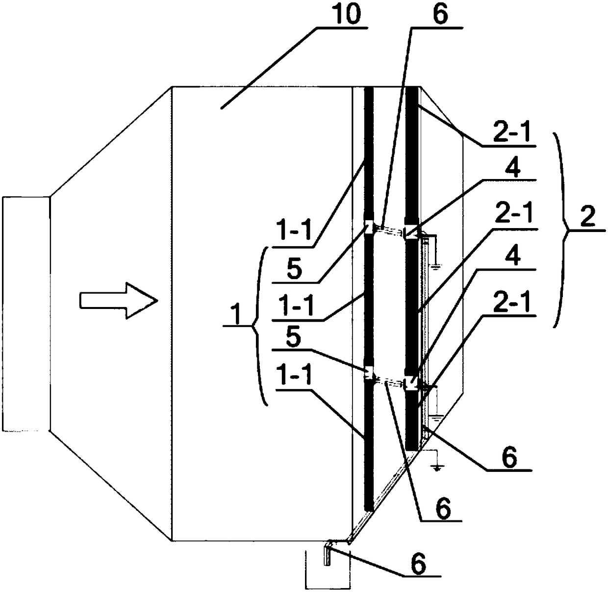 Dust and fog removing device