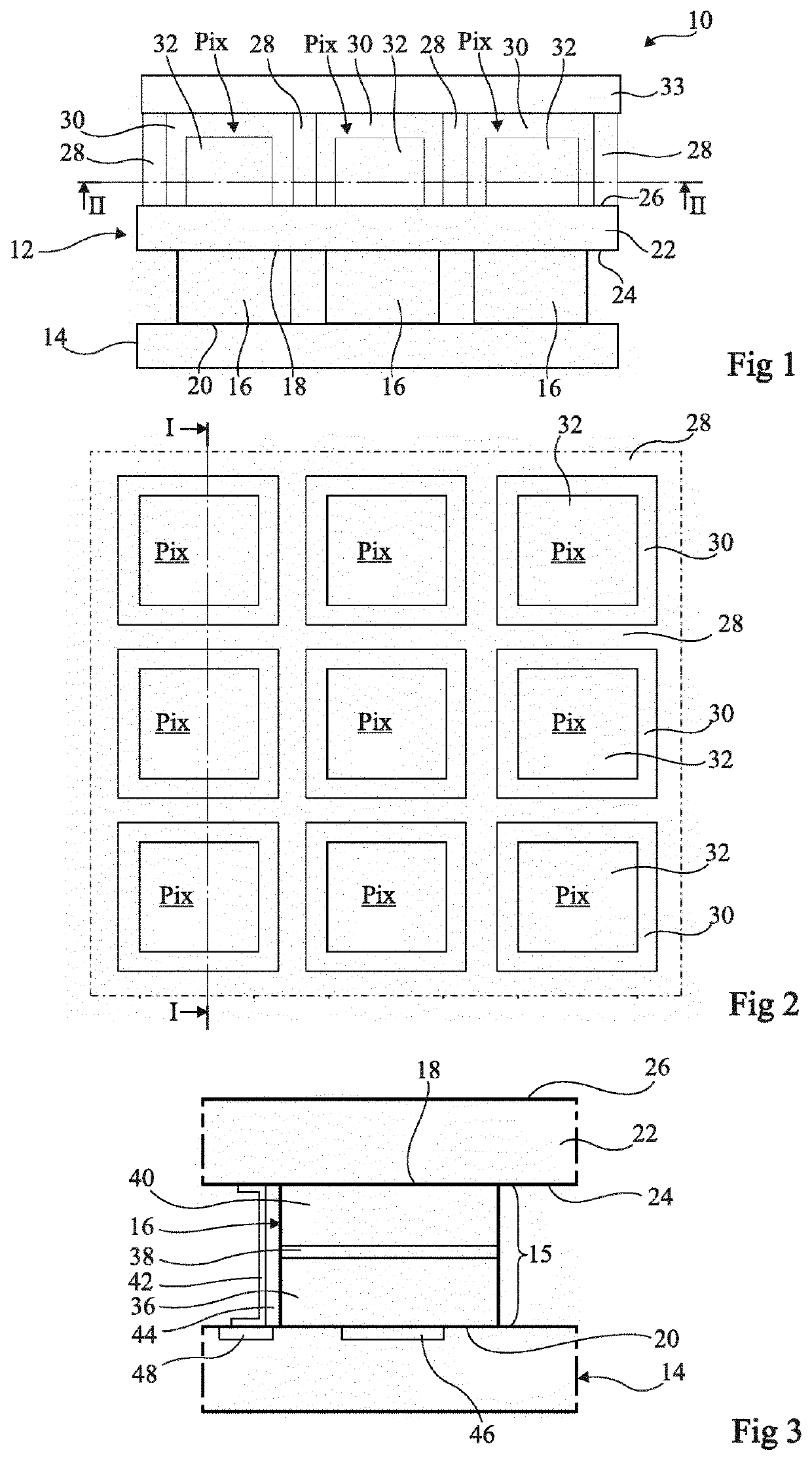 Optoelectronic device with light-emitting diodes