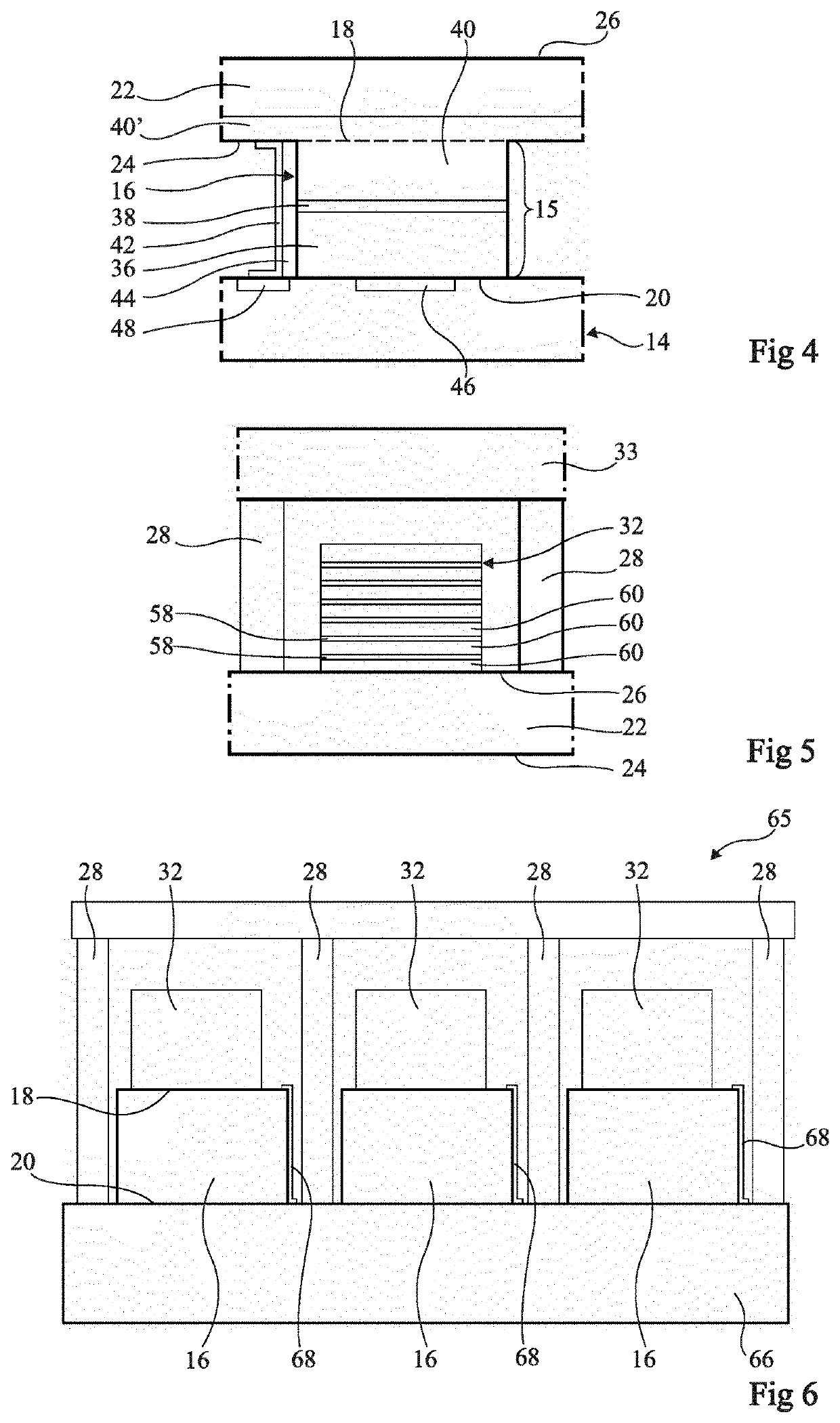 Optoelectronic device with light-emitting diodes