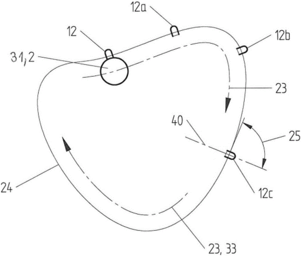 Deburring tool for deburring of nonround contours of workpieces