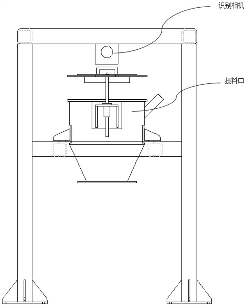 Lithium battery cathode material feeding control system and method