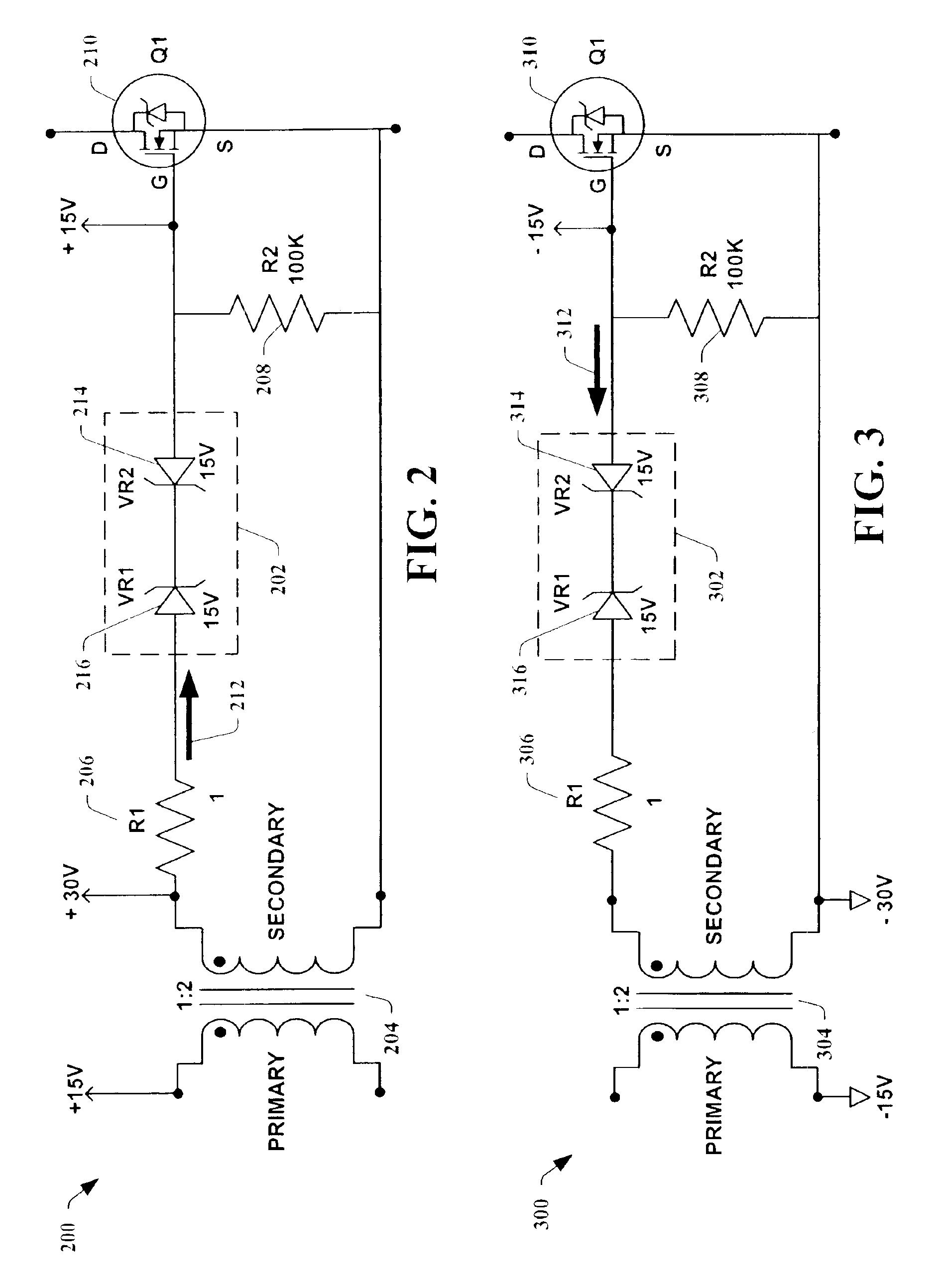 Isolated FET drive utilizing Zener diode based systems, methods and apparatus