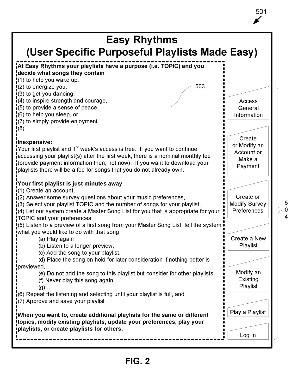 Methods and Systems for Purposeful Playlist Music Selection or Purposeful Purchase List Music Selection