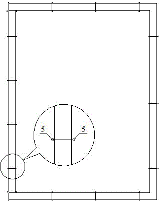 Enclosed waterproof reinforced structure of original plain wall of shield and construction technology